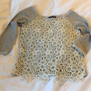 Beautiful lace sweatshirt